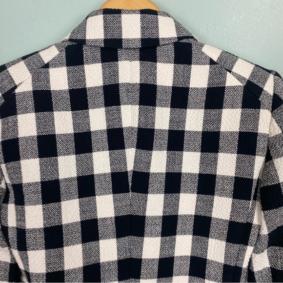 Veronica Beard Black White Plaid Dickey Miller Jacket Blazer Double Breasted 4 - Picture 8 of 8
